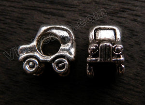 Metal Charm - 5mm hole Turtle Car A - 030