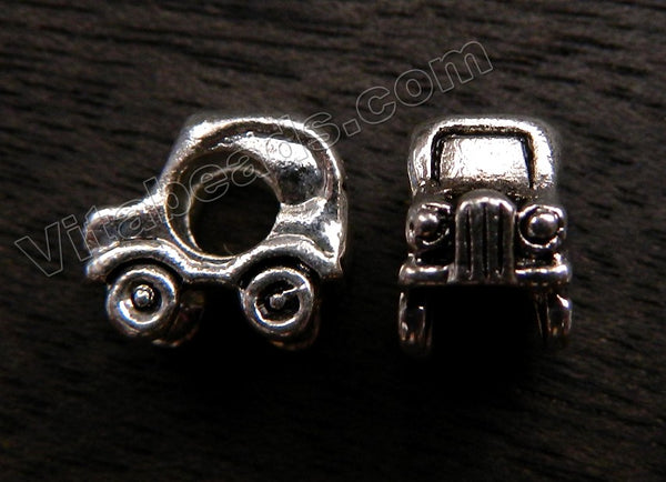 Metal Charm - 5mm hole Turtle Car A - 030