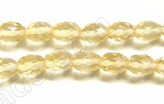 Faceted Rice - 008 Citrine Crystal (Light)  16"