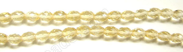 Faceted Rice - 008 Citrine Crystal (Light)  16"
