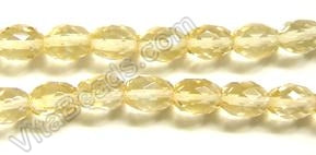 Faceted Rice - 008 Citrine Crystal (Light)  16"