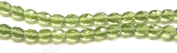Faceted Rice - 010 Emerald Green Crystal  16"