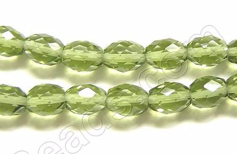 Faceted Rice - 010 Emerald Green Crystal  16"