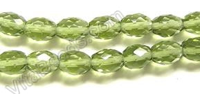 Faceted Rice - 010 Emerald Green Crystal  16"