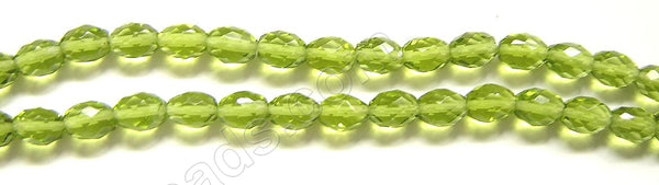 Faceted Rice - 046 Olive Green Crystal  16"