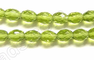 Faceted Rice - 046 Olive Green Crystal  16"