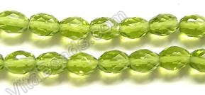 Faceted Rice - 046 Olive Green Crystal  16"