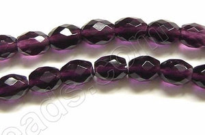 Faceted Rice - 039 Red Fluorite  16"