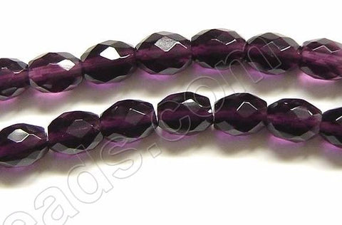 Faceted Rice - 039 Red Fluorite  16"