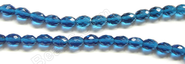 Faceted Rice - 048 London Blue Crystal  16"