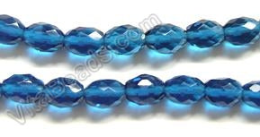 Faceted Rice - 048 London Blue Crystal  16"