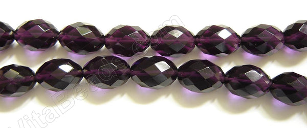 Faceted Eggs - 039 Amethyst Qtz  16"