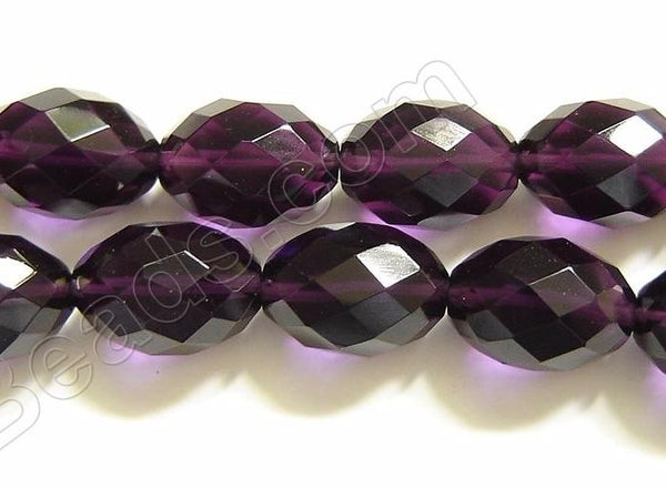 Faceted Eggs - 039 Amethyst Qtz  16"