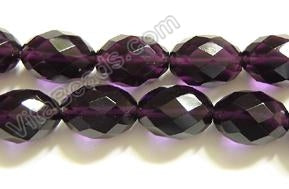 Faceted Eggs - 039 Amethyst Qtz  16"