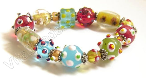 Glass Beads Bracelet Multi