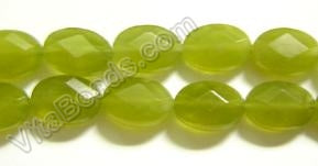 Korean Jade  -  Faceted Ovals  16"