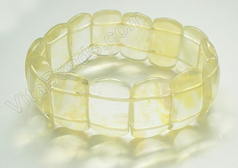 Rectangle Bracelet - Pineapple Qtz