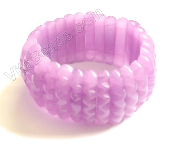 "S" Shape Bracelet   Purple Jade