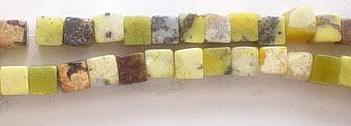 Yellow Chinese Turquoise  - Cubes 16"