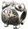 Metal Charm - 5mm hole Alarm Clock A - 086