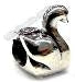 Metal Charm - 5mm hole Swan A - 190